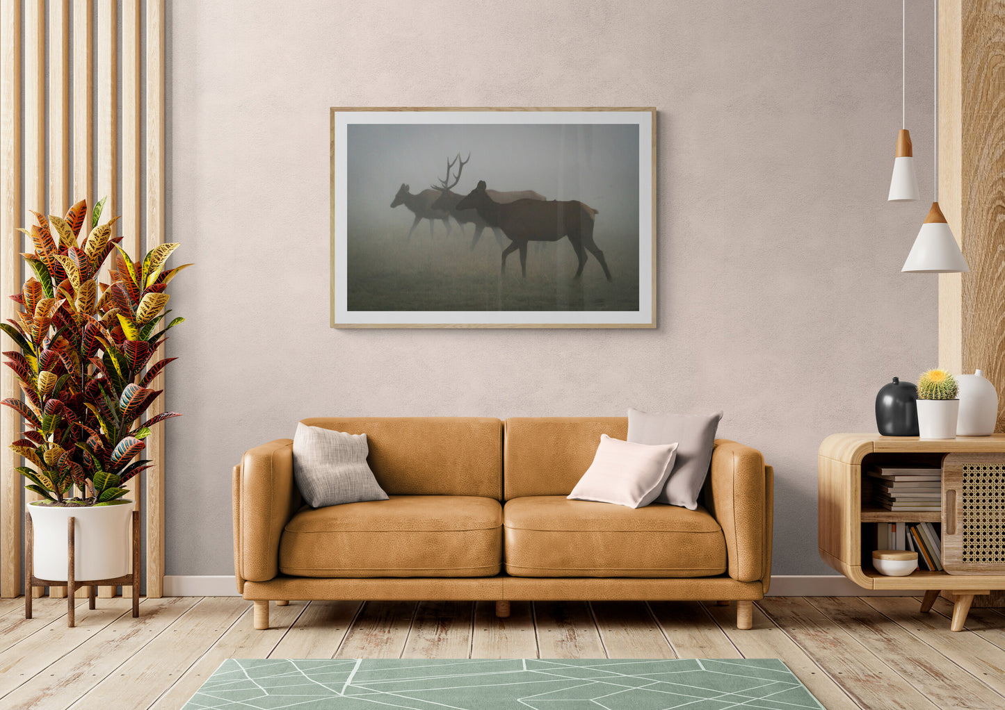 Elk in the Fog